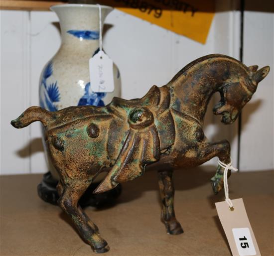 Vase and Tang horse